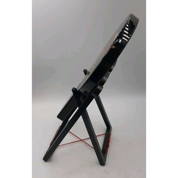 VTG Japanese Geisha Double Mirror Awase-Kagami Lacquered Chrysanthemum Design - Picture 4 of 10